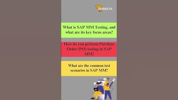 SAP MM Testing Interview Questions
