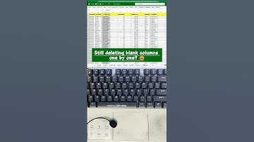 The Fastest Way to Remove Blank Columns in Excel | Excel Shortcut You Must Know #excel #keyboard
