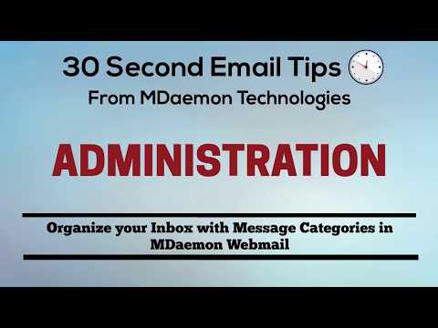 How to Assign Categories to Messages in MDaemon Webmail