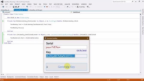 How to Create Serial, Key USING VB.NET
