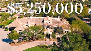 Inside a $5,250,000 MEDITERRANEAN MANSION in PARADISE VALLEY AZ with a BACKYARD RESORT!!!