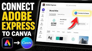 How to connect Adobe Express to Canva for exporting brand assets - Easy Tutorial