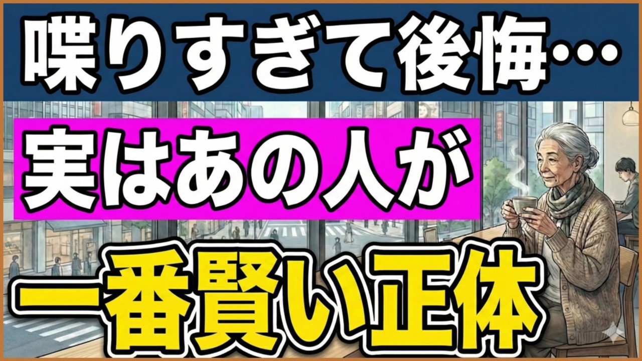 【60代の品格】余計なことを言わない人が、なぜか一番愛される3つの理由。