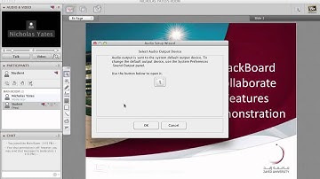 BlackBoard Collaborate student introduction to audio video and setup