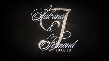 SPARKLY custom animated wedding monogram by Projectorgram for DJs and Lighting