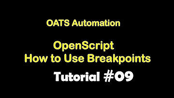 Oracle Automation Openscript How to Use Breakpoints #OATS_Automation Tutorial 09