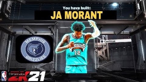 NBA 2K21 JA MORANT BUILD! INSANE DEMIGOD SLASHING PLAYMAKER BUILD!