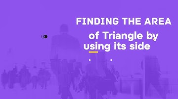 C program to Calculate the Area of a triangle by using its side