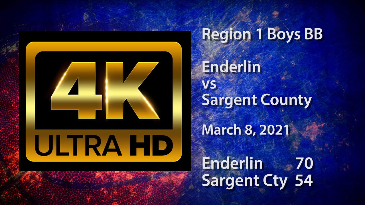 4K BBB Region 1 Enderlin vs Sargent County YouTube