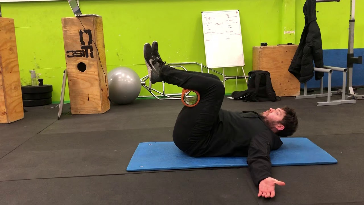 Reverse Crunch with Foam Roller YouTube