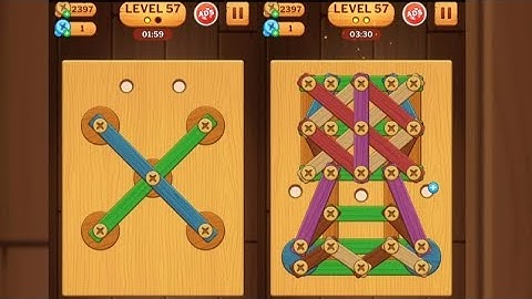 Screw Puzzle: Wood Nut & Bolt - Level 57