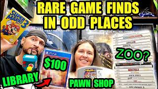 We Found RARE Games in Odd Places! $100 PS4 Game for $2 at a Library?