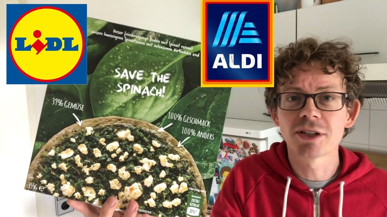 Spinatboden Pizza mit Spinat, Spinatsoße und Hirtenkäse von Aldi, Lidl & Co im Test!