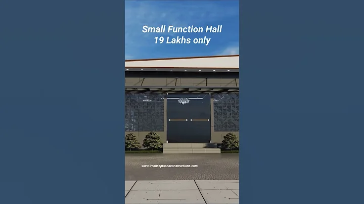 Small Function Hall - Construction Cost : 19 Lakhs #shorts