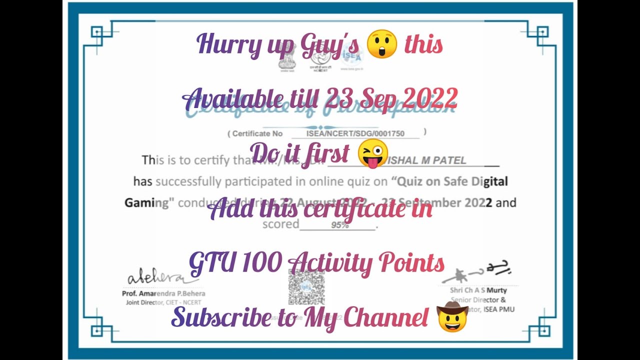 easily-complete-gtu-100-points-safe-digital-gaming-quiz-how