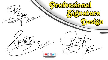 Tips of Signature✍ |Professional signature style|How to create signature #signature #signaturestyle