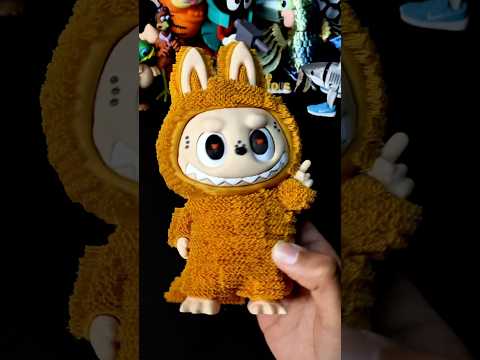 3D-Printed Golden Labubu. #labubu