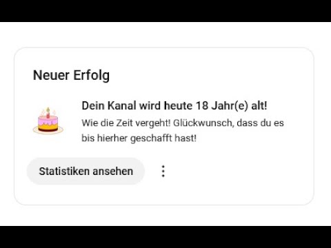 Zum 18. YouTube-Kanal-Geburtstag! - Livestream mit Bastelauftrag
