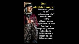 Anne, Baba Kıymetini Bilelim...çünkü Toprak Aldığını Geri Vermiyor...😔 Hayırlı Akşamlar...