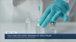 First healthcare workers receive COVID-19 vaccine