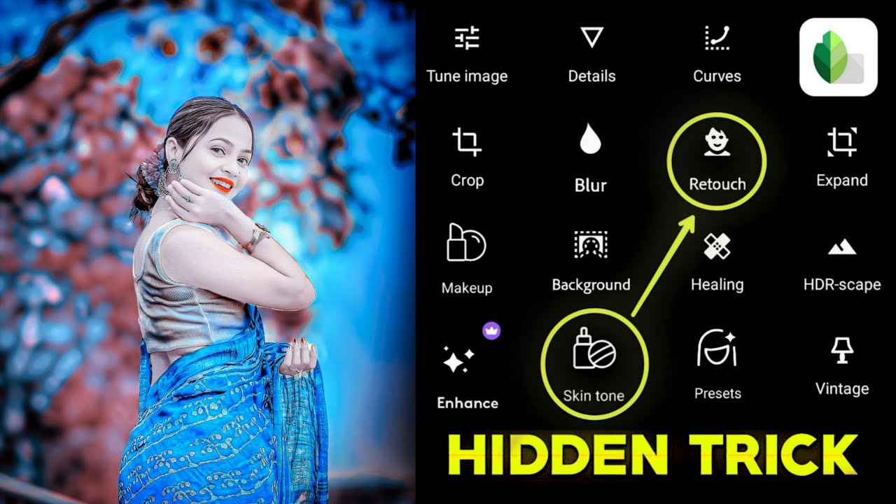 Snapseed New Red Blue Effect Photo Editing New Trick 🔥| Snapseed Face Smooth Photo Editing