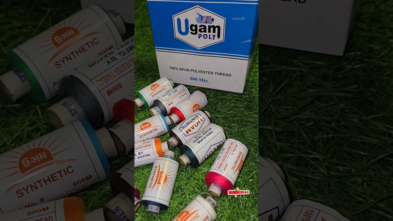 800m Sewing Thread Set | 14 Spools Cotton Polyester Multicolor | For Machine & Hand Stitching