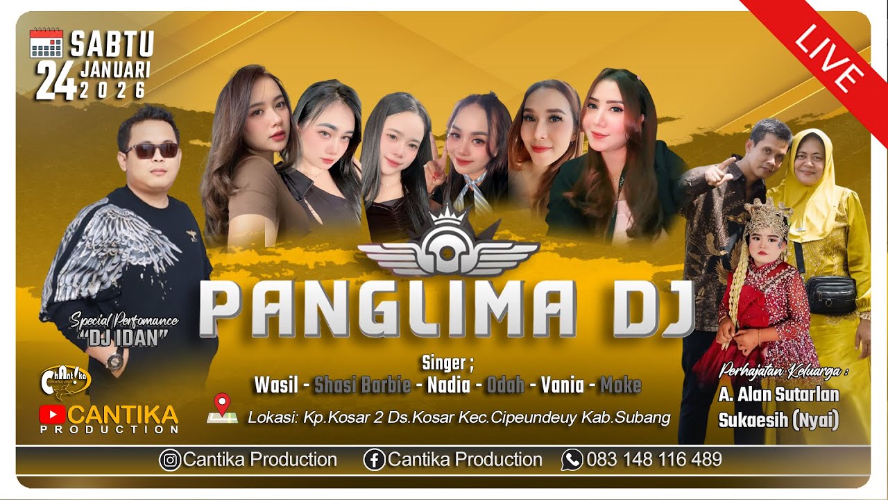 🔴Live (Malam) PANGLIMA ENTERTAINMENT || Perhajatan: A Alan - Sukaesih | Ds.Kosar-Subang | 24-01-2026