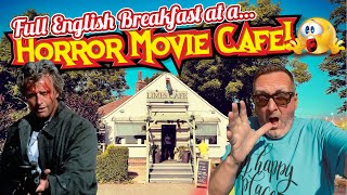 Eating a FULL ENGLISH BREAKFAST in a Roadside HORROR MOVIE Cafe Diner!
