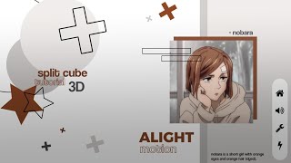 split cube tutorial - alight motion tutorial