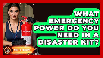 What Emergency Power Do You Need In A Disaster Kit? - Inside the Firehouse