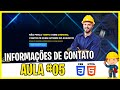 Criando Uma Landing Page em HTML e CSS - Projeto Eletricista - #05 Seção do Contato