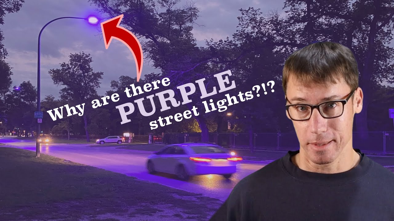 Why So Many Street Lights Are Currently Purple #shorts