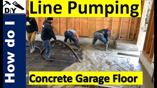 Garage floor - line pump concrete