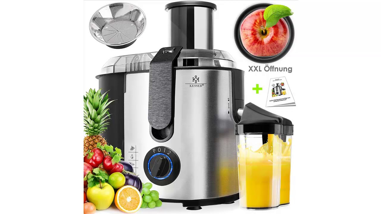 KESSER® Entsafter für Obst und Gemüse aus Edelstahl