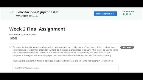 Excel Skills for Business: Intermediate 2 ll Week 2 Final Assignment 100% ll Coursera