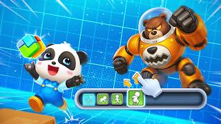 Przygoda z kodowaniem Baby Pandy – Pomóż Kiki pokonać Wielkiego Robota! – Babybus Games screenshot 3