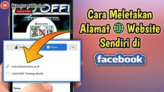 Cara Meletakan Alamat Website di Profil Facebook || hubungkan situs web dengan fb