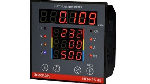 MFM-961 Multifunction Meter. Wiring and operational instruction