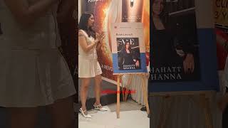 Chahatt Khanna unveiling the poster of her book "Actor to Entrepreneur" (A to E) in Mumbai.