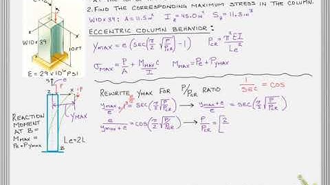 Eccentric column loading