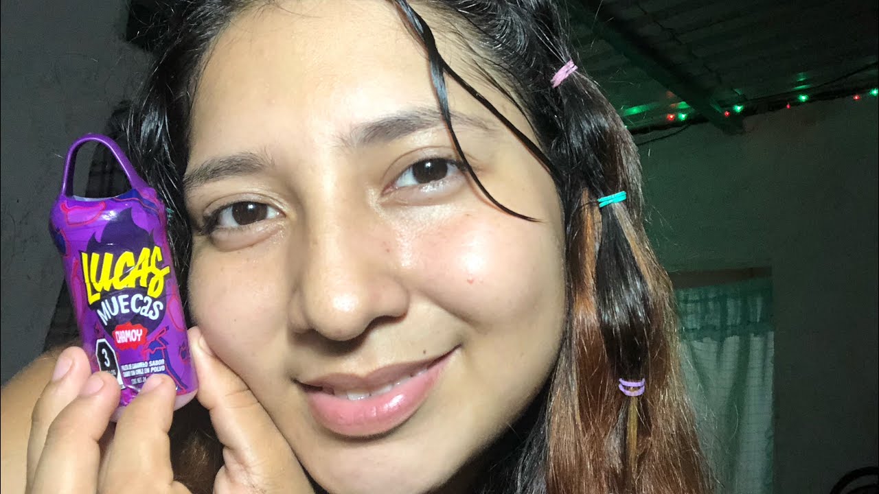 ASMR COMIENDO ☺️DULCE MEXICANO LUCAS 🤩🍭🌶️ SONIDOS RELAJANTES 💤 😴+ GRILLITO🦗