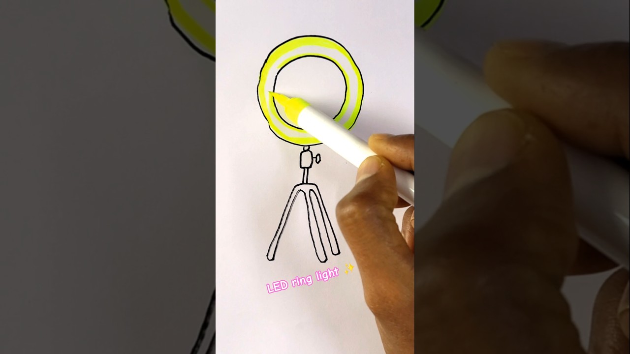 LED Ring light ✨️ drawing for kids 