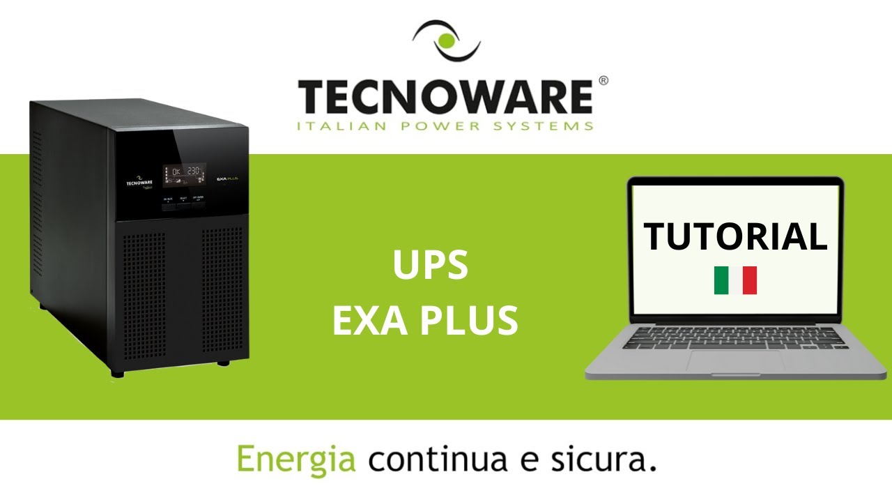 Tutorial prima installazione Tecnoware UPS EXA PLUS (potenze da 3000 VA a 4500 VA) - Italiano