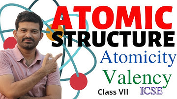 ATOMIC STRUCTURE CLASS 7 ICSE PART 2 | ATOMICITY, VALANCY, PERIODIC TABLE