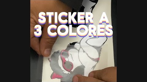 STICKER A 3 COLORES ASÍ LOS ARMO