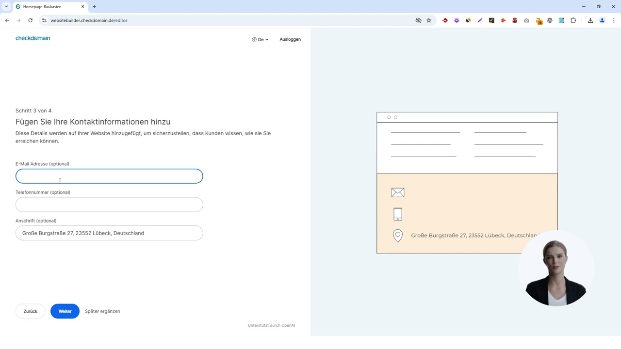Pflegedienst Website erstellen in unter 3 Minuten