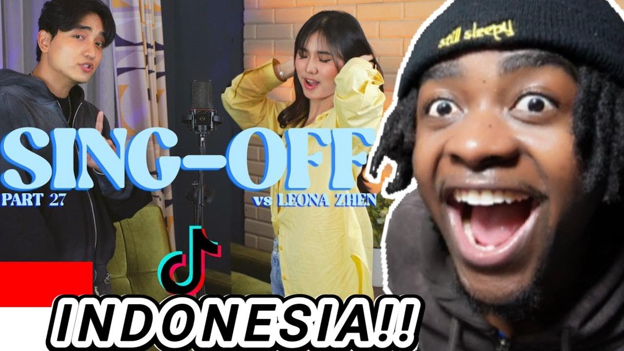 🇮🇩SING-OFF TIKTOK SONGS 27 (JANGAN TUNGGU LAMA-LAMA, DIE ON THIS HILL) VS LEONA ZHEN (REACTION!!)