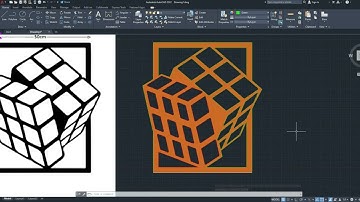 Autocad image Tracing to laser cutting Rubik