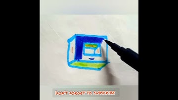 #geometric #3d #square #optical #illusion #new #drawing #tutorial #art #trending #viral #art #video