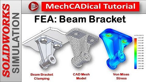 FEA: Beam Bracket (Analysis) SolidWorks II Simulation